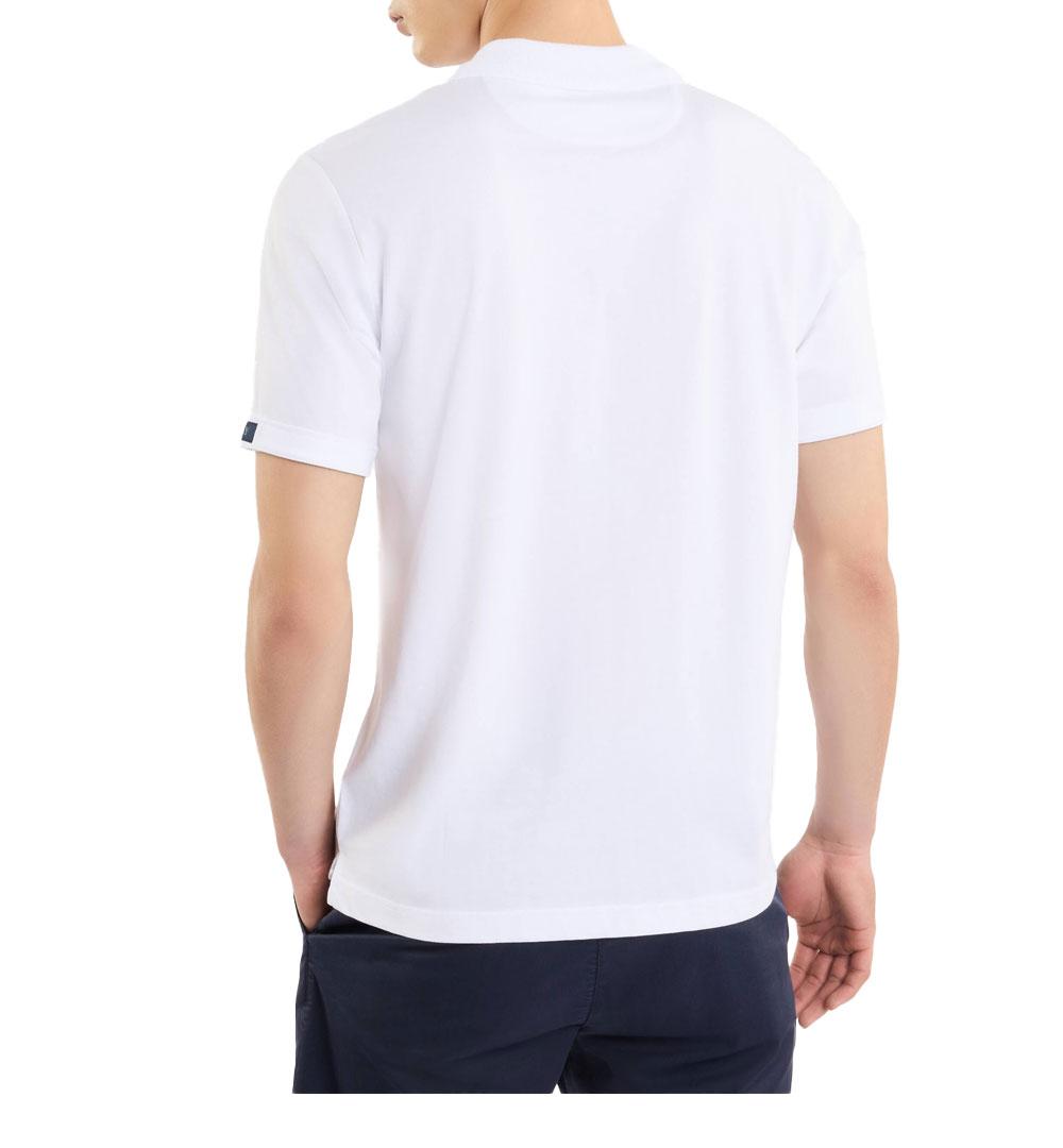 FAY Polo Fay uomo NPMB2501340UCXB bianca jersey melange<BR/> NPMB2501340UCXB 001 