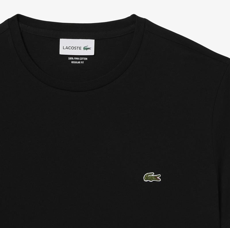 LACOSTE T-shirt Lacoste uomo TH6709 031 nera girocollo TH6709 031 