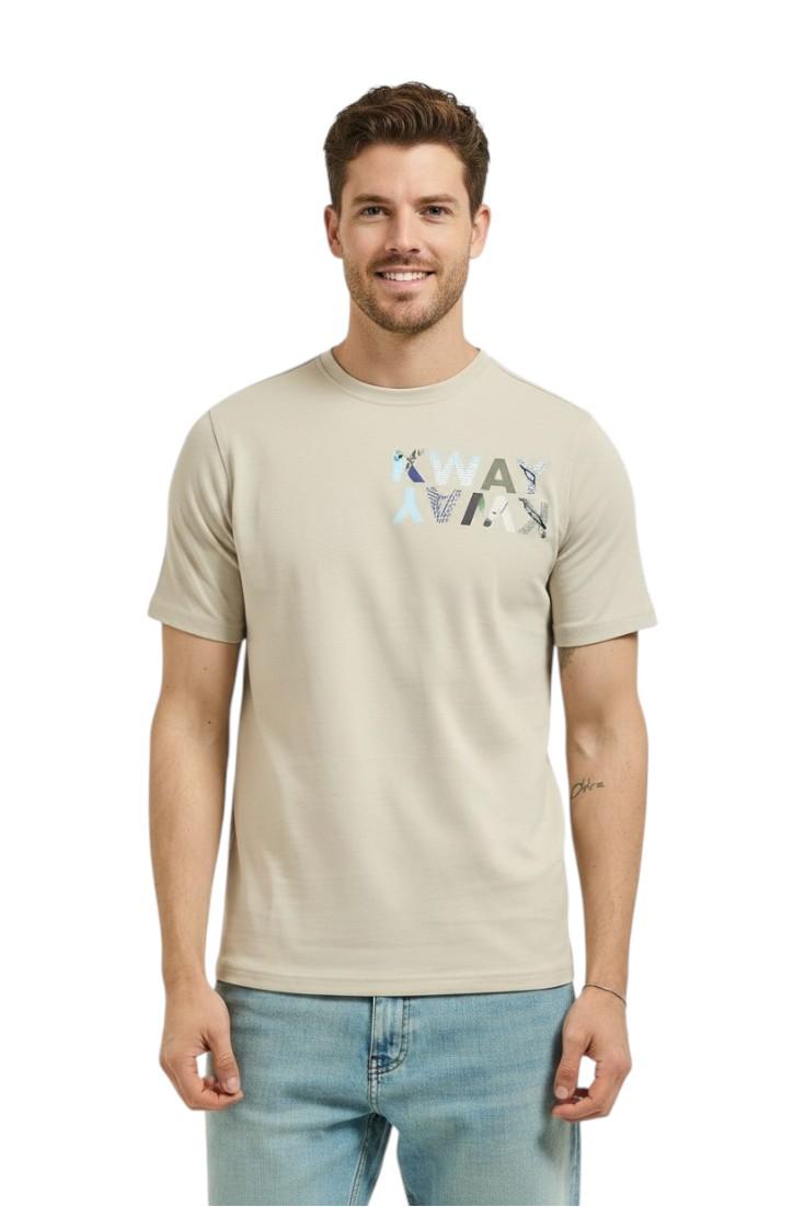 K-WAY T-shirt K-WAY uomo K71354W 634 Beige K71354W 634 