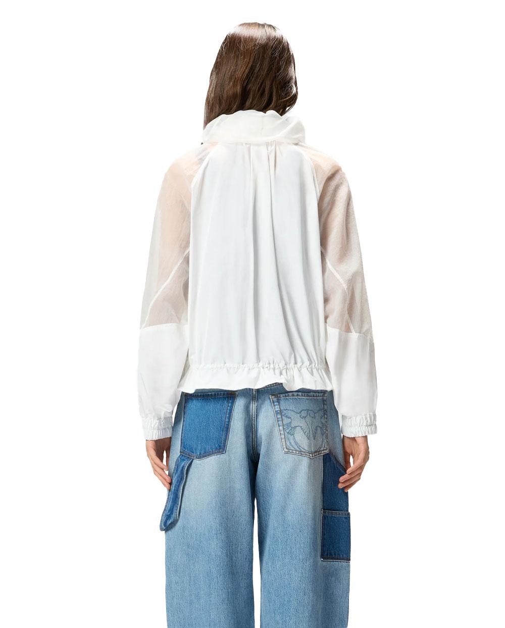 PINKO Giubbino Pinko donna 106592A325 Beth bianco tecnico inserti trasparenti 106592A325 Z04 