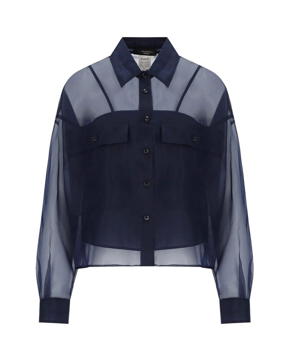 WEEKEND Camicia Weekend donna 2615261012600 004 Colomba organza Blu<BR/> 2615261012600 004 