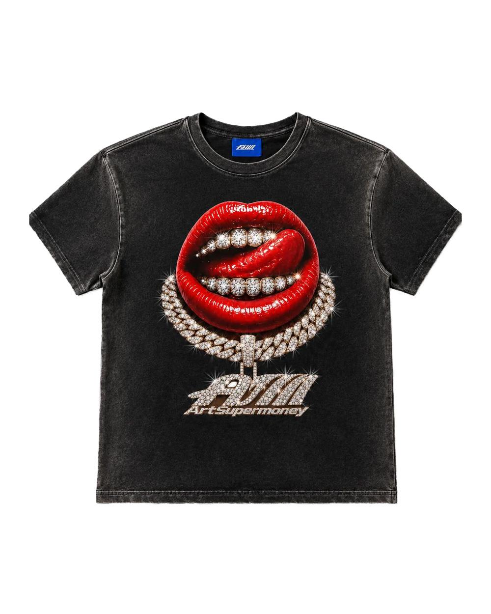 ARTSUPERMONEY T-shirt ARTSUPERMONEY uomo GRILLZMONEYTEE Nera GRILLZMONEYTEE 9 