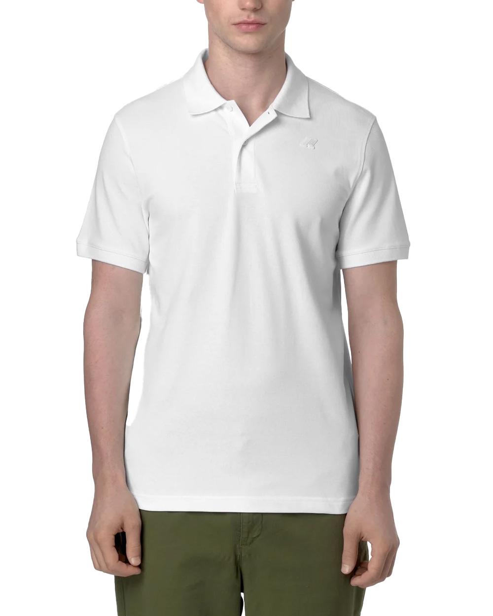 K-WAY Polo K-WAY uomo K5127BW AMEDEE PIQUE SLIM Bianca K5127BW 001 