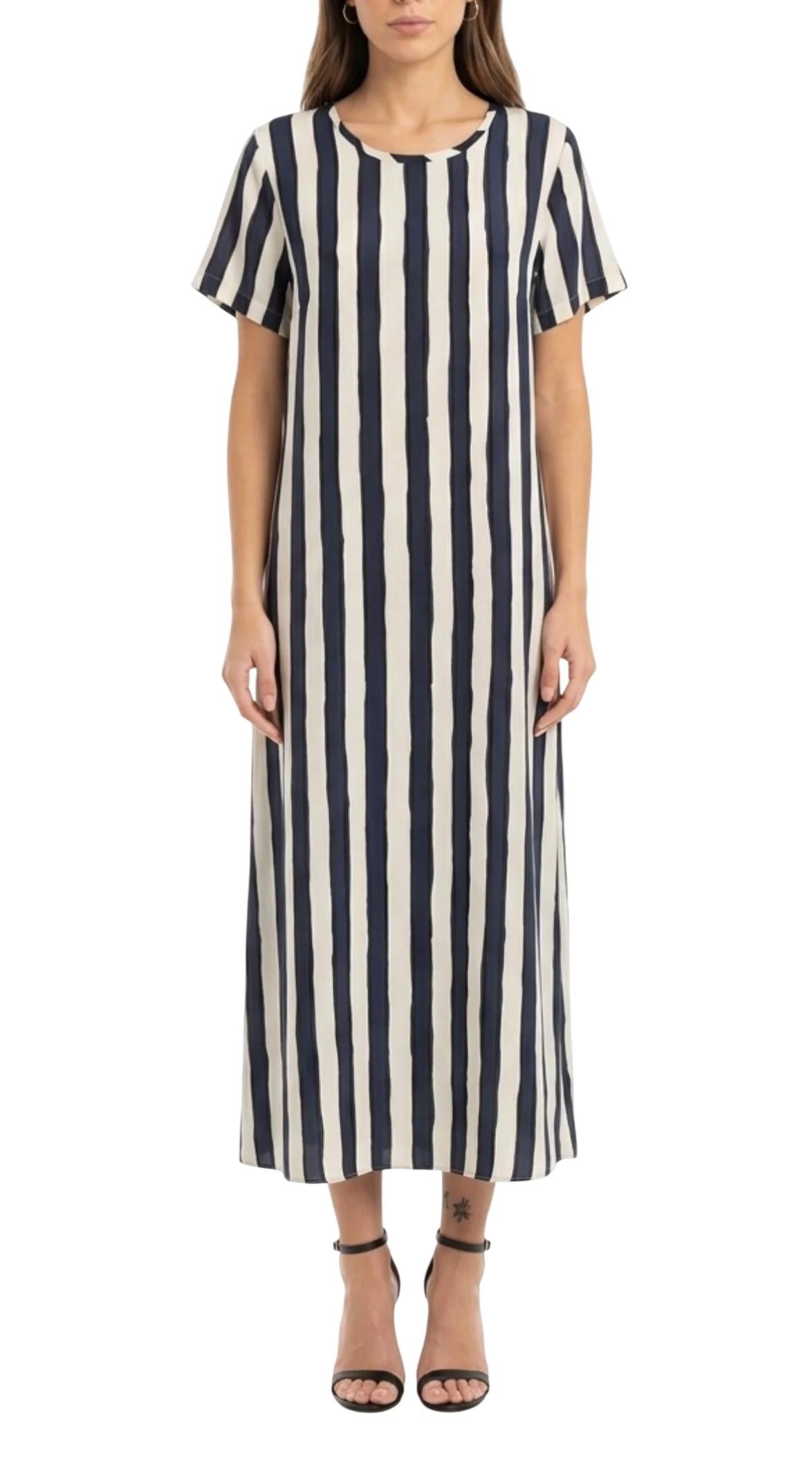WEEKEND Abito Weekend donna 2615221042600 012 Crespo a righe Blu<BR/> 2615221042600 012 