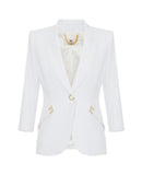 Elisabetta Franchi Women's Jacket GI21561E2360 Ivory