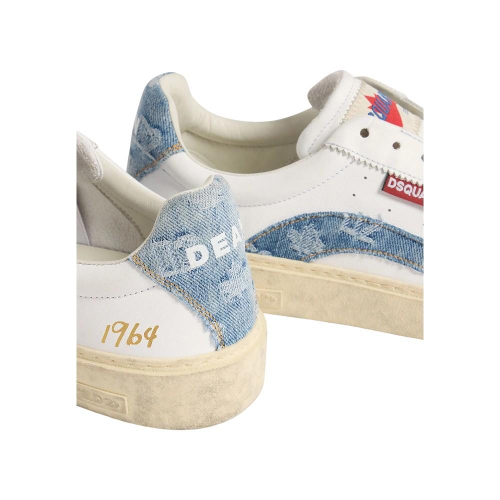 DSQUARED2 Sneakers DSQUARED2 uomo SNM047111508754M4238 Denim Bianco SNM047111508754 M4238 