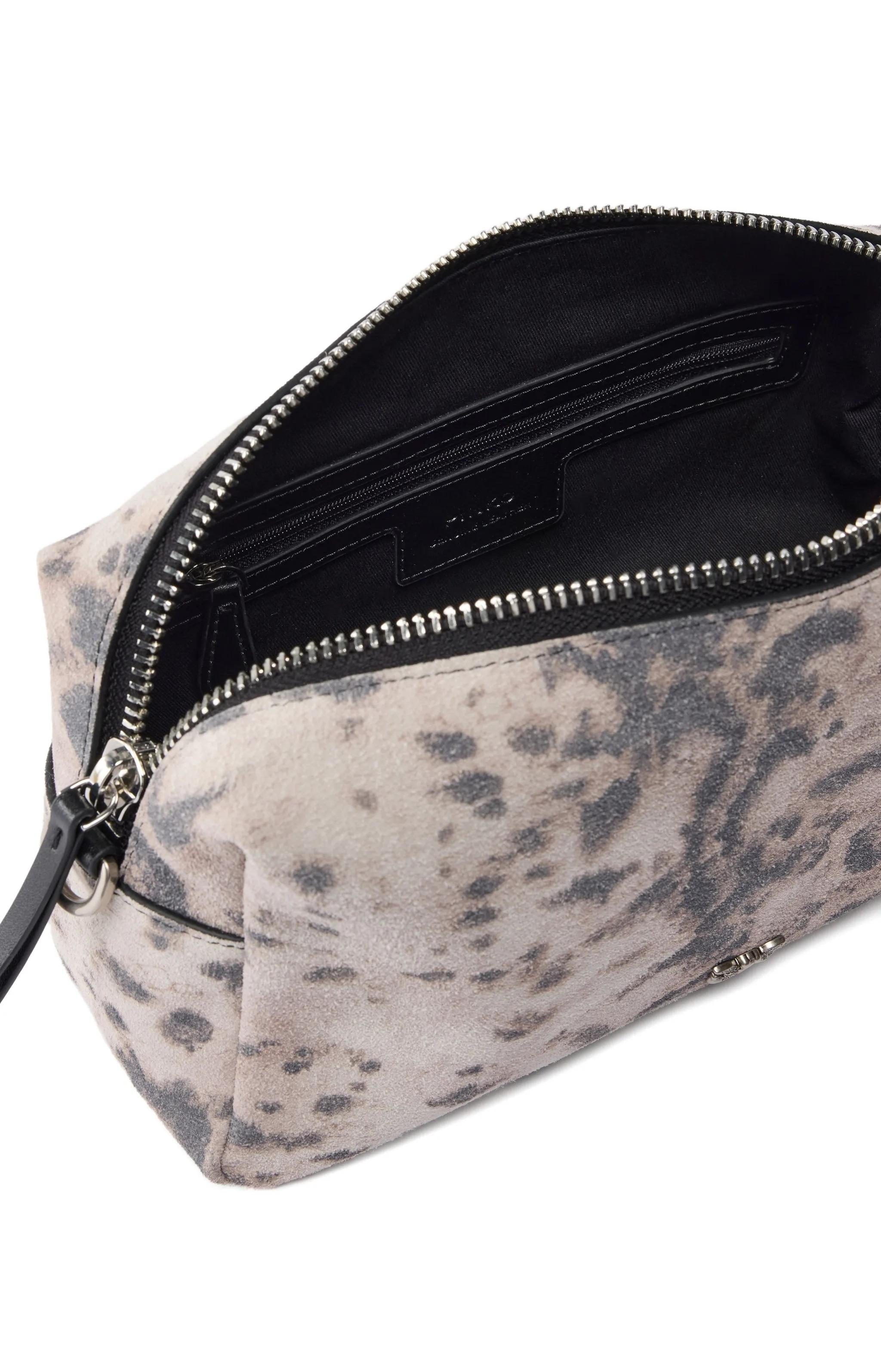 PINKO Borsa Pinko donna 106761A39V H8RO bauletto medio stampa animalier Avorio Nero Beige<BR/> 106761A39V H8RO 