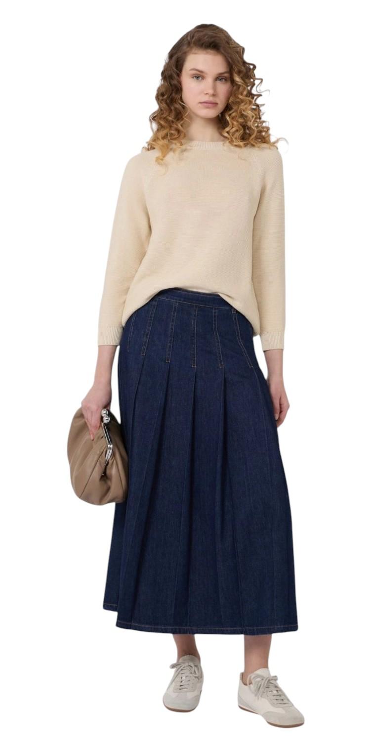 WEEKEND Maglia Weekend donna 2615361181600 001 Aere a punto Links cotone Ecru<BR/> 2615361181600 001 