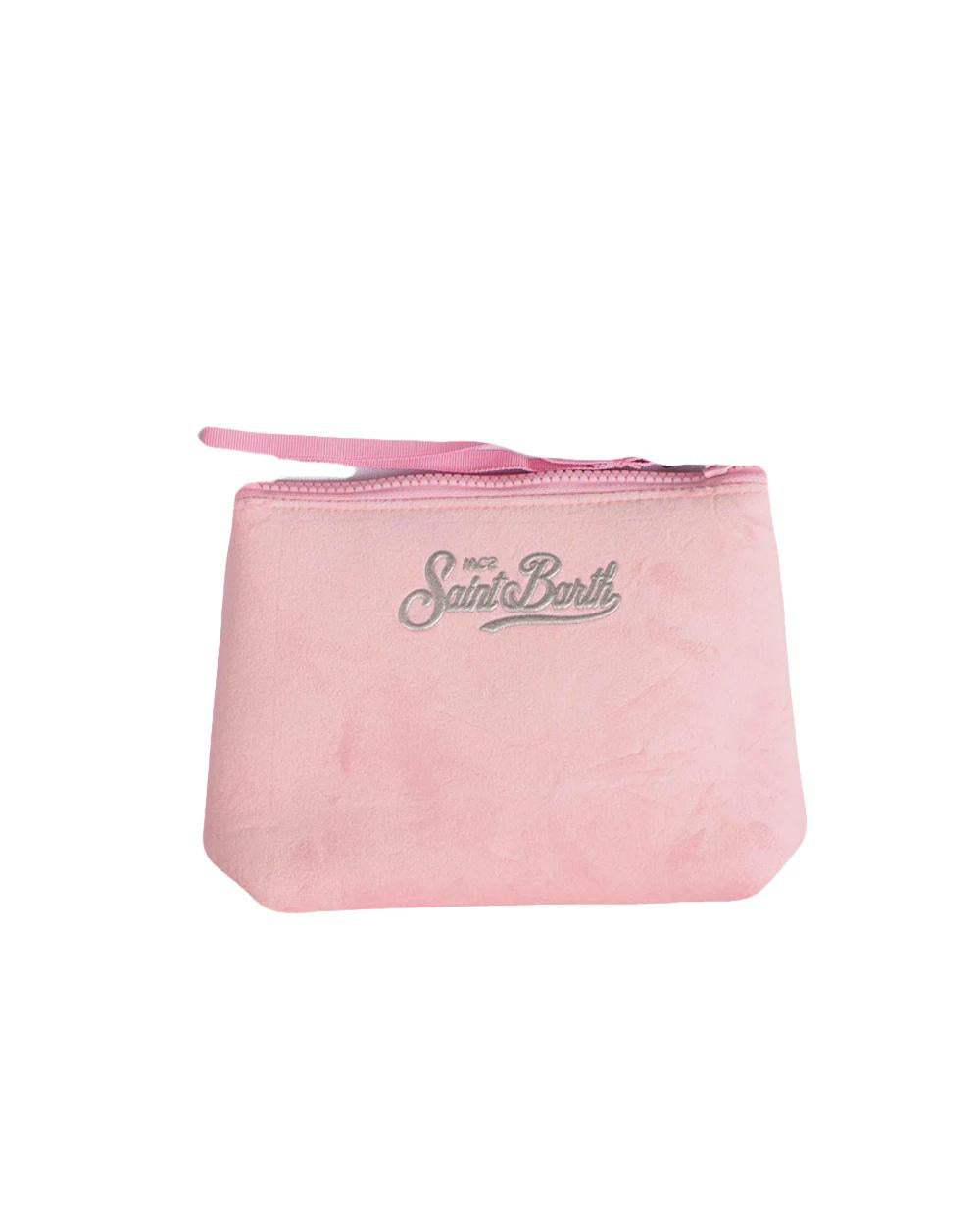 MC2 SAINT BARTH Pochette MC2 SAINT BARTH donna ALI000202349I Rosa velluto rosa morbido maxi scritta frontale design raffinato dettagli glitter ALI000202349I 21AR 