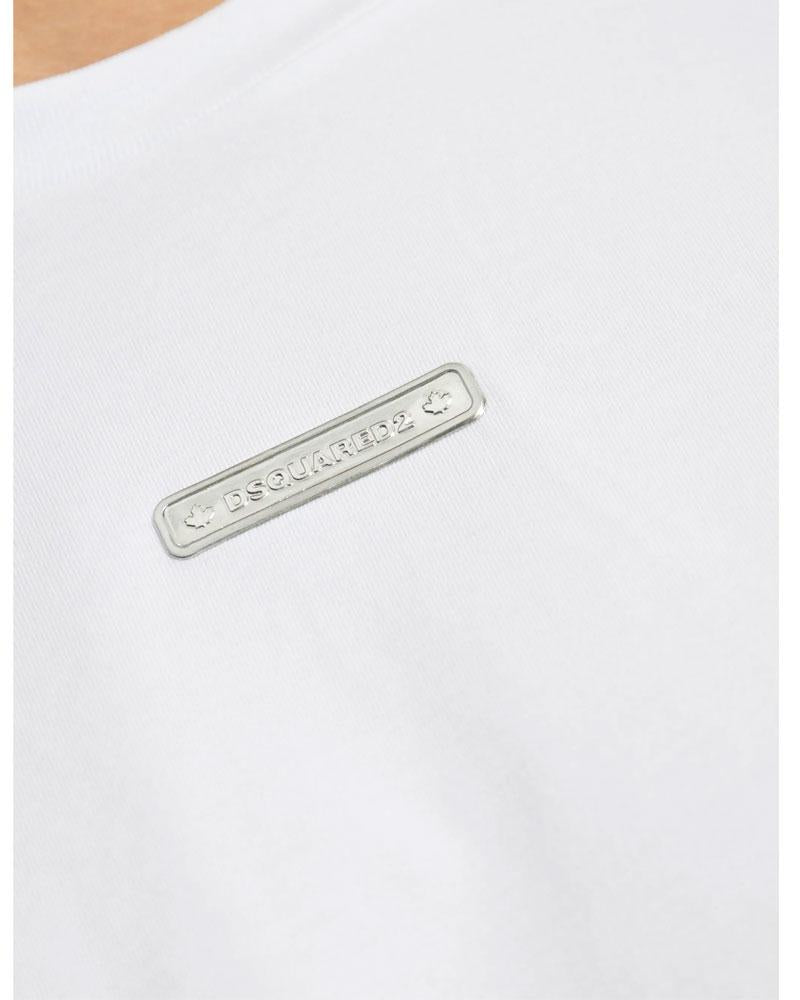 DSQUARED2 T-shirt Dsquared2 uomo S74GD1398D20020 bianca logo cotone S74GD1398D20020 100 
