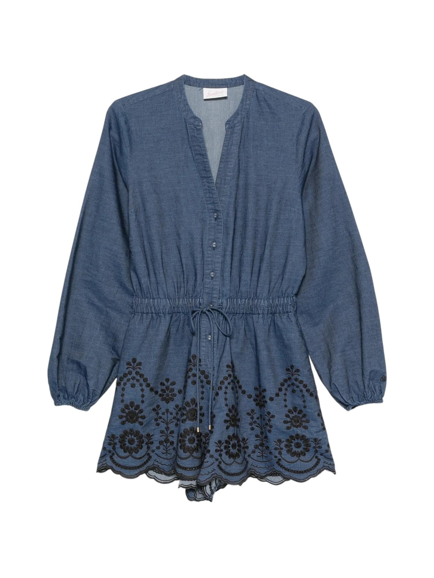 MC2 SAINT BARTH Tuta MC2 SAINT BARTH donna LNY0001 08006L 00 Lenny Morris Flower Denim<BR/> LNY000108006L 00 