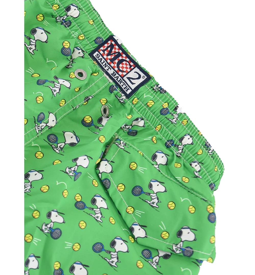 MC2 SAINT BARTH Costume bambino Jean Lighting MC2 Saint Barth 01134H Verde snoopy elastico poliestere JEANLIGHTING01134H 57 
