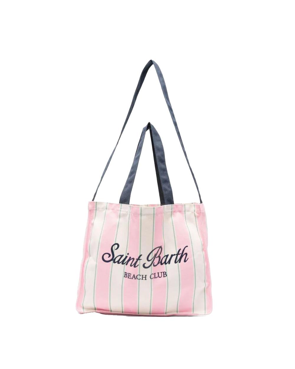 MC2 SAINT BARTH Borsa MC2 SAINT BARTH donna ESSENTIAL EBAGN00709183L Rosa tracolla righe logo EBAGN00709183L 2161 