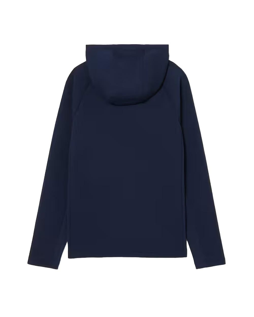 LACOSTE Felpa Lacoste uomo SH8914 Blu giacc sportiva con cappuccio regolabile tasche laterali logo SH8914 423 