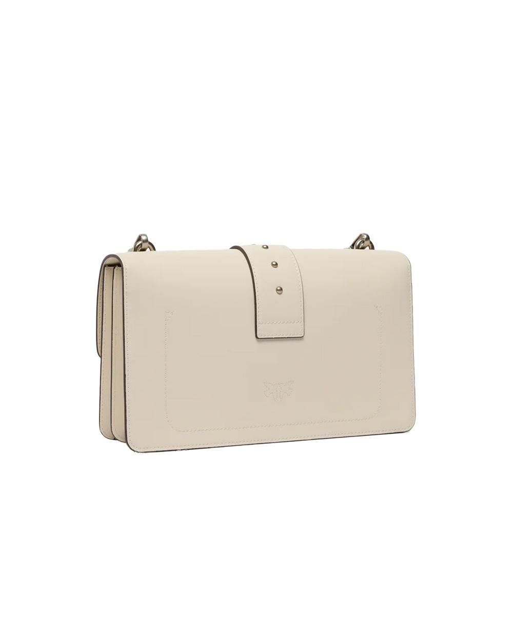 PINKO Borsa PINKO donna LOVE ONE ST CL 105857A0F1 Bianca pelle mano seta tracolla regolabile 105857A0F1 Z14O 