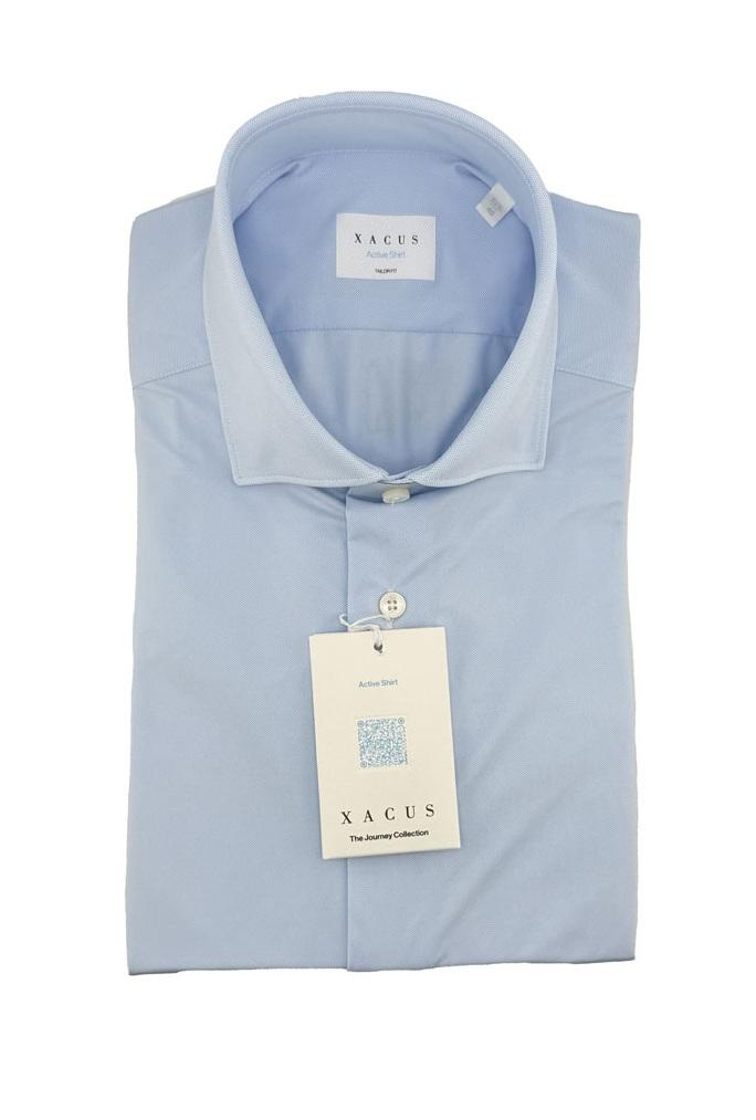 XACUS Camicia Xacus uomo ACT55811460 celeste collo francese tailor fit<BR/> ACT55811460 002 