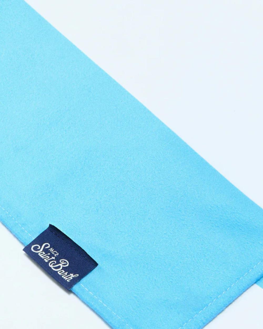 MC2 SAINT BARTH Telo mare MC2 SAINT BARTH unisex Stripes Pop AID000102689L Azzurro righe all over logo stampato<BR/> AID000102689L 31 