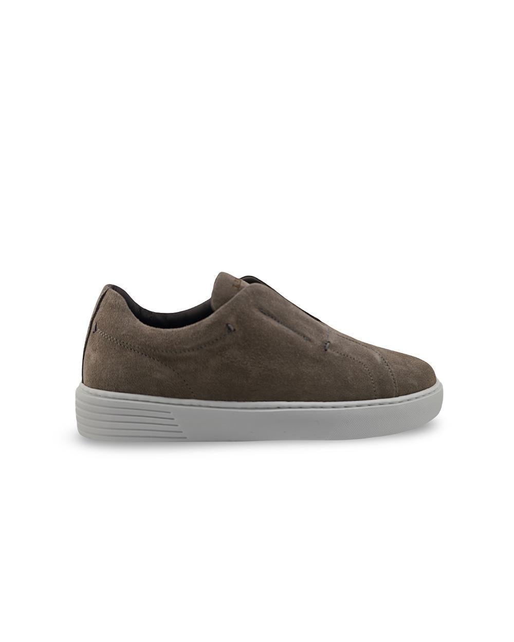L.B.M. 1911 Sneakers L.B.M. 1911 uomo 685069072 Tortora pelle scamosciata suola gomma foderata 685069072 2 