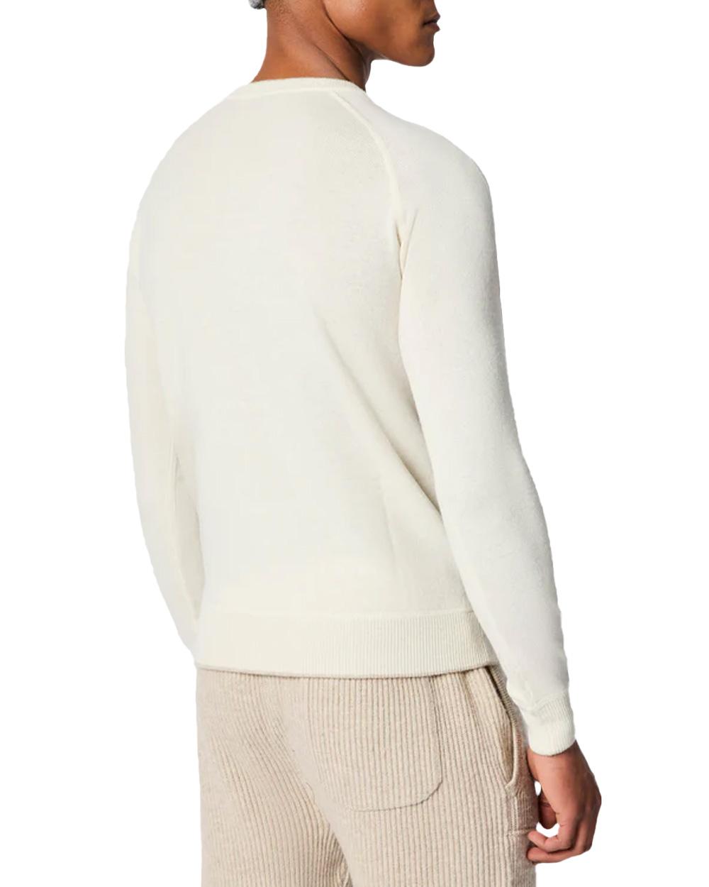 L.B.M. 1911 Maglia L.B.M 1911 uomo 636359504 Bianca lavorazione finezza 12 taglio regular girocollo in pregiato mix 70% lana vergine e 30% cashmere 636359504 4 