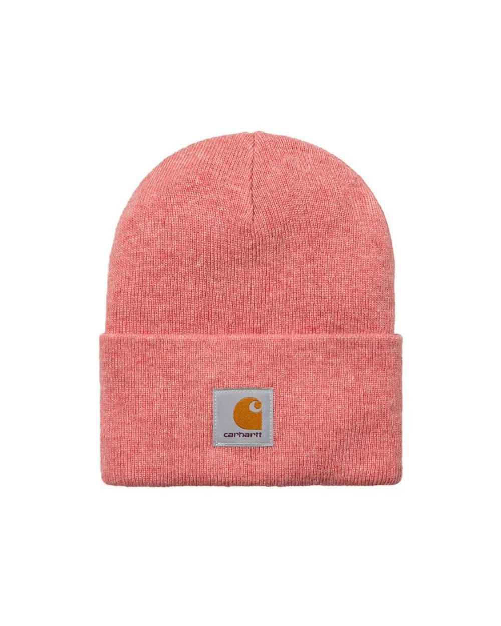 CARHARTT WIP Cappello CARHARTT WIP uomo I020175 Salmone caldo tessuto acrilico lavorazione a coste<BR/> I020175 17T 