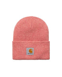 CARHARTT WIP men's hat I020175 Warm salmon ribbed acrylic fabric