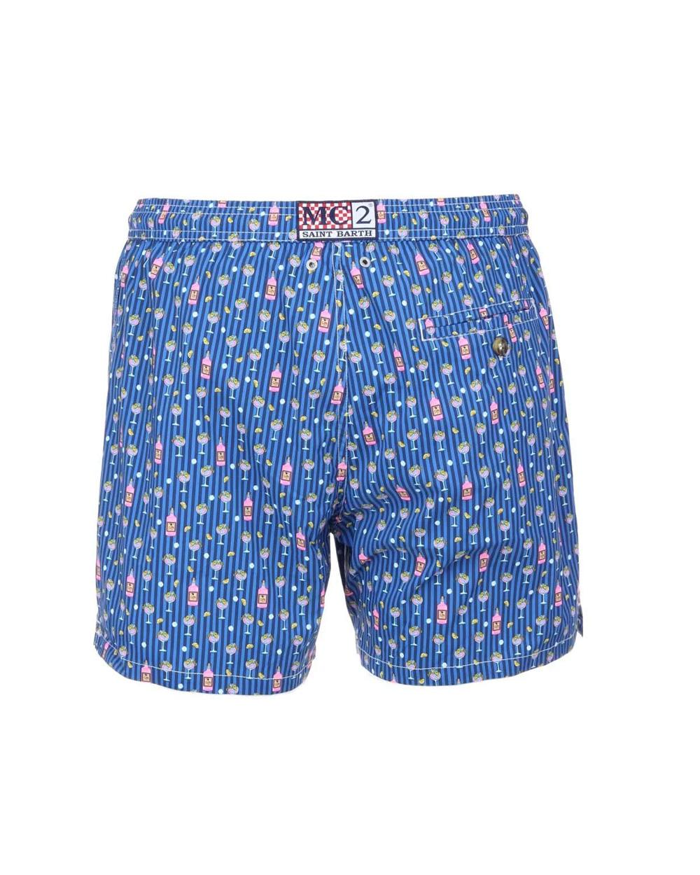 MC2 SAINT BARTH Costume MC2 SAINT BARTH uomo Gin Lover 001600229L Blu slip interno elastico laccio coulisse tasche 001600229L 1761 