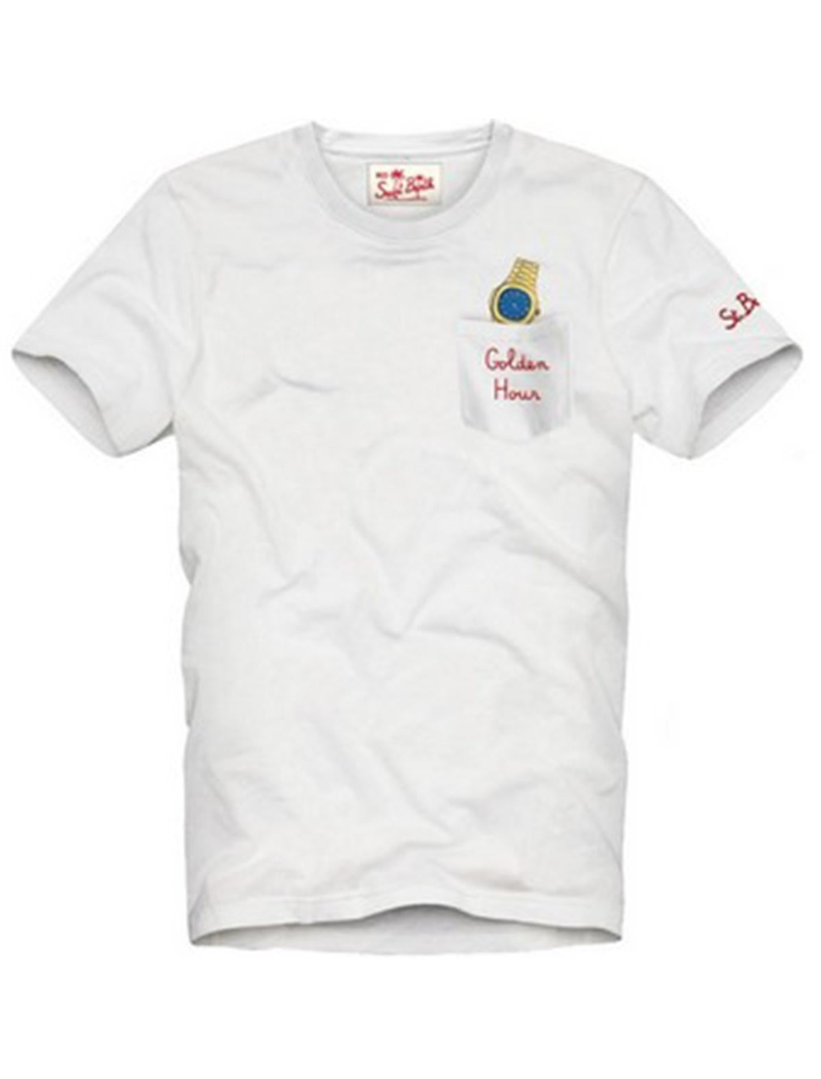 MC2 SAINT BARTH T-shirt mc2 saint barth Austin golden hour 01n emb bianca AUSTIN02516H 01 