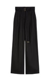 Pantalone Studio donna 2616131092600 035 Materia in tela di lino Nero