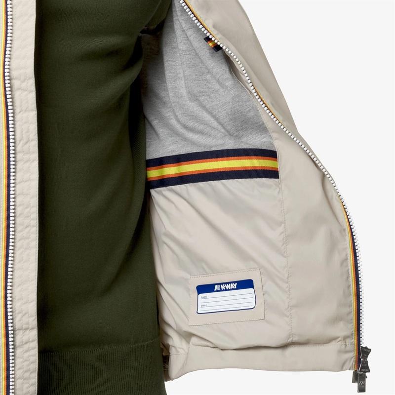 K-WAY Smanicato K-way uomo K3123TW 634 beige valen stretch nylon jerssy K3123TW 634 