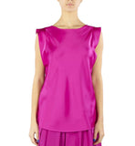 Blusa Pennyblack donna Carter 2511161202200 Fucsia tinta unita scollo a barca poliestere