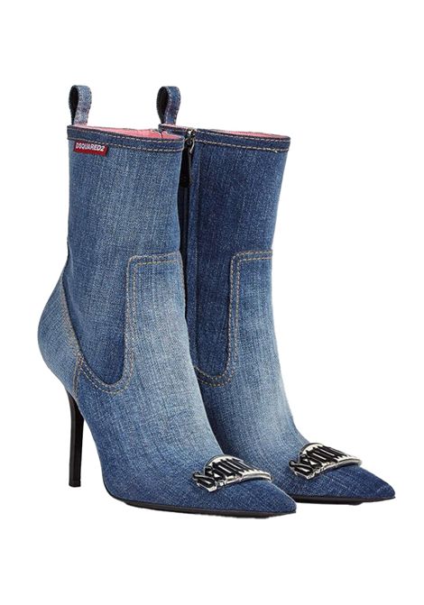 Stivaletti Dsquared2 donna ABW0198101000013110 denim con fibbia DSQUARED | Scarpa | ABW0198101000013110