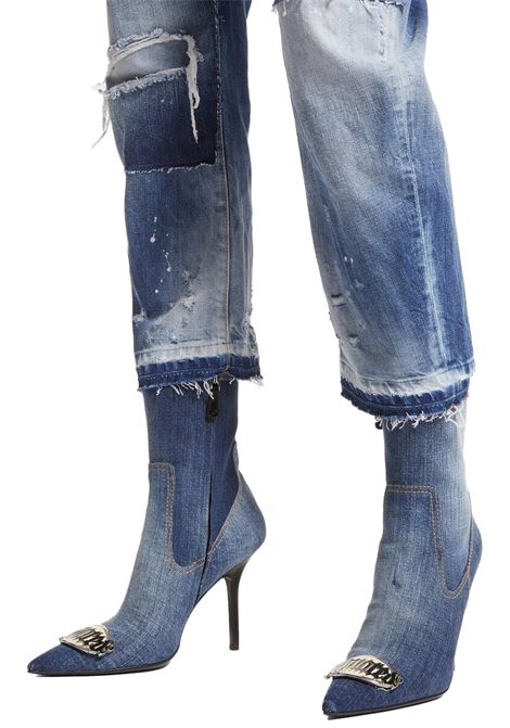 Stivaletti Dsquared2 donna ABW0198101000013110 denim con fibbia DSQUARED | Scarpa | ABW0198101000013110