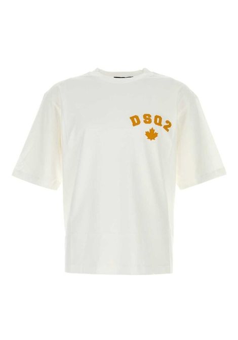 T-shirt Dsquared2 uomo S71GD1465S24662100 bianca girocollo DSQUARED | T-shirt | S71GD1465S24662100