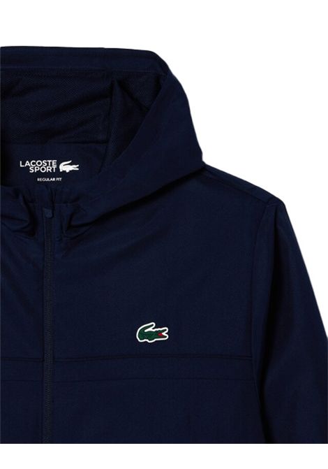 Giacca Lacoste uomo BH3466 Blu cappuccio asciugatura veloce LACOSTE | Giacche | BH34665FS
