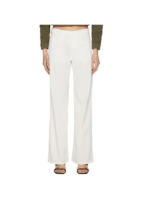 Pantalone Dondup Jacklyn wide leg donna DP427GSE068D Bianco wide leg fit palazzo DONDUP | Pantaloni | DP427GSE068D002