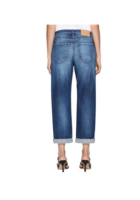 Jeans Dondup Icon donna DP776DSE340DIM2 Denim cinque tasche regular fit stretch logo DONDUP | Jeans | DP776DSE340DIM2800