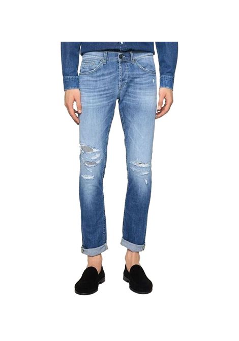 Jeans Dondup George uomo UP232DS0296U Denim skinny fit medio chiaro zip bottone DONDUP | Jeans | UP232DS0296U800