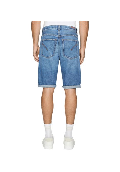 Bermuda Dondup Lenz uomo UP624DFH253U Denim loose fit medio pulito logo DONDUP | Bermuda | UP624DFH253U800