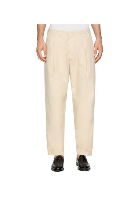 Pantalone Dondup Miles uomo UP669CFK18U Beige pinces chino logo DONDUP | Pantaloni | UP669CFK18U004