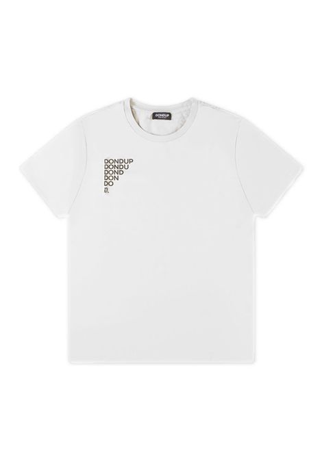 T-shirt Dondup uomo US198JF0309UIT9 Bianca manica corta cotone regular DONDUP | T-shirt | US198JF0309UIT9000