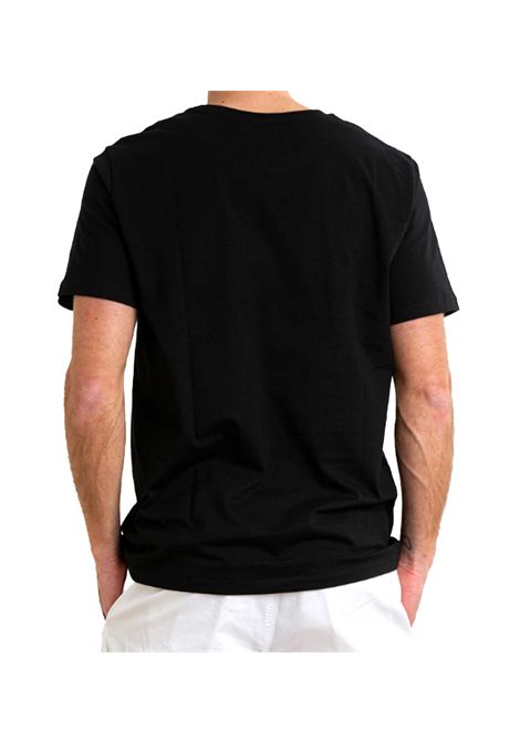 T-shirt Dondup uomo US198JF0309UIT9 Nera girocollo regular maniche corte logo stampato sul petto cotone DONDUP | T-shirt | US198JF0309UIT9999