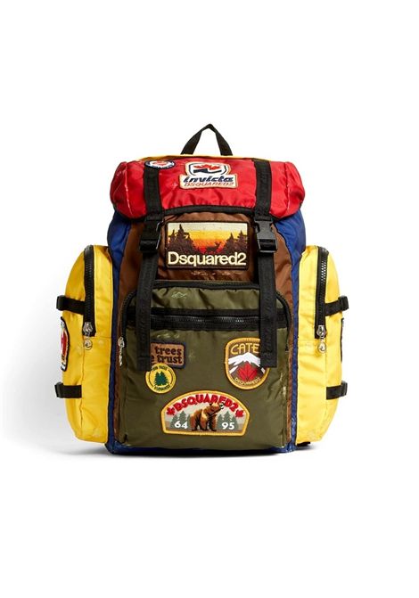 Zaino Invicta Colour-Block Backpack BPM011716808165 multicolor vintage  DSQUARED2 | Zaini | BPM011716808165M4021