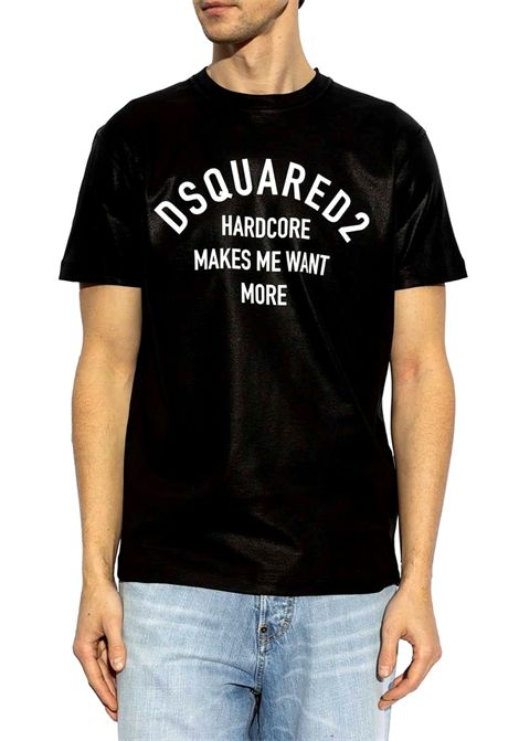 T-Shirt Dsquared2 S71GD1545D20035 nero logo DSQUARED2 | T-shirt | S71GD1545D20035900