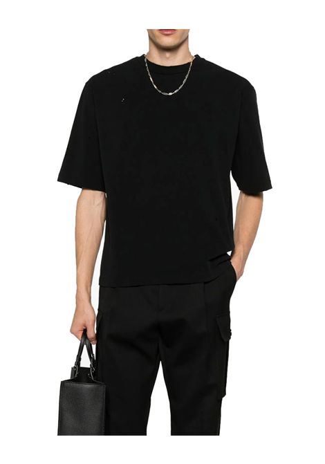 T-shirt Dsquared2 uomo S74GD1408S24583 nera logo posteriore cotone DSQUARED2 | T-shirt | S74GD1408S24589900
