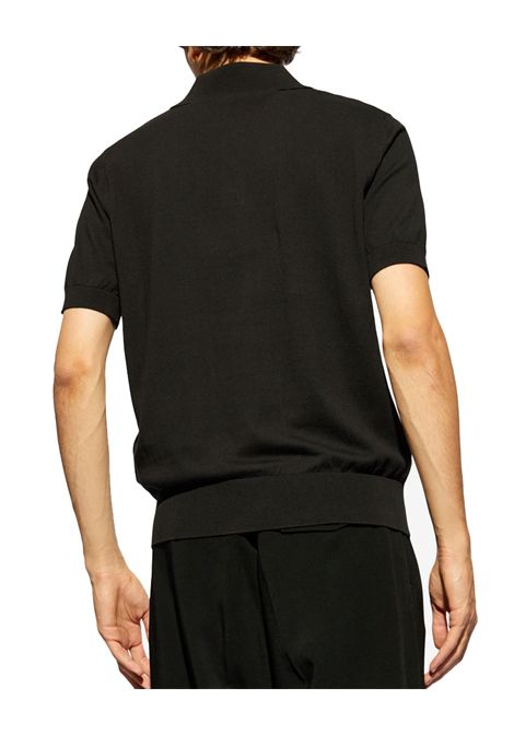 Polo Dsquared2 uomo S74HA1452D13018 nera D2 Knit  DSQUARED2 | Polo | S74HA1452D13018900