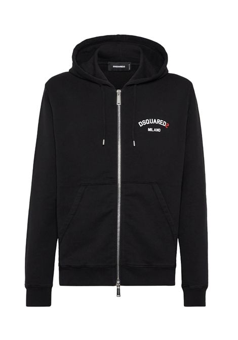 Felpa Dsquared2 uomo S74HG0174S25539900 nera cappuccio DSQUARED2 | Felpe | S74HG0174S25539900
