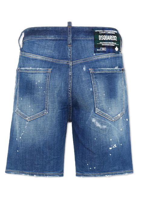 Shorts Dsquared2 uomo S75MU0881S30872 blu chiaro denim light Heritage wash marine DSQUARED2 | Shorts | S75MU0881S30872470