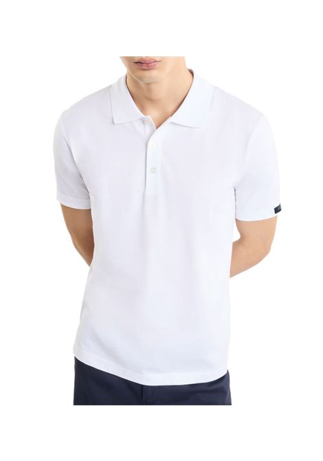 Polo Fay uomo NPMB2501340UCXB bianca jersey melange FAY | Polo | NPMB2501340UCXB001