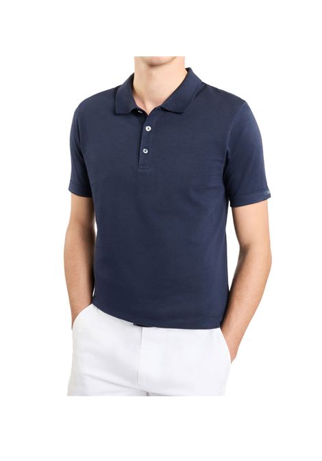 Polo Fay uomo NPMB2501340UCXB blu jersey melange FAY | Polo | NPMB2501340UCXU806