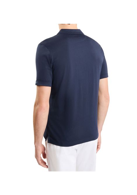 Polo Fay uomo NPMB2501340UCXB blu jersey melange FAY | Polo | NPMB2501340UCXU806